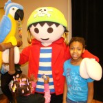 My daughter with Playmobil Character at CMOM