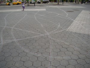 Design Made with Razor Graffiti Chalk Scooter