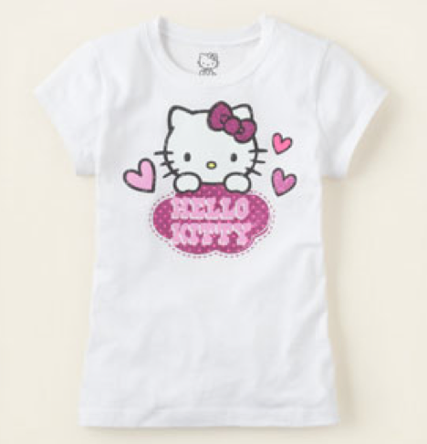 Hello Kitty hearts graphic tee - childrensplace.com