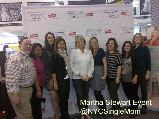 Martha Stewart Event 2012, Martha Stewart, New York City Single Mom, NYC Single Mom