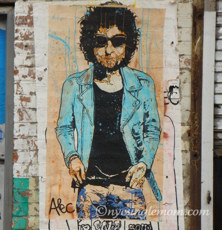 Bob Dylan on a Wall on Gansevoort Street