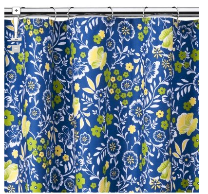 Home Blue Floral Shower Curtain from Target.com