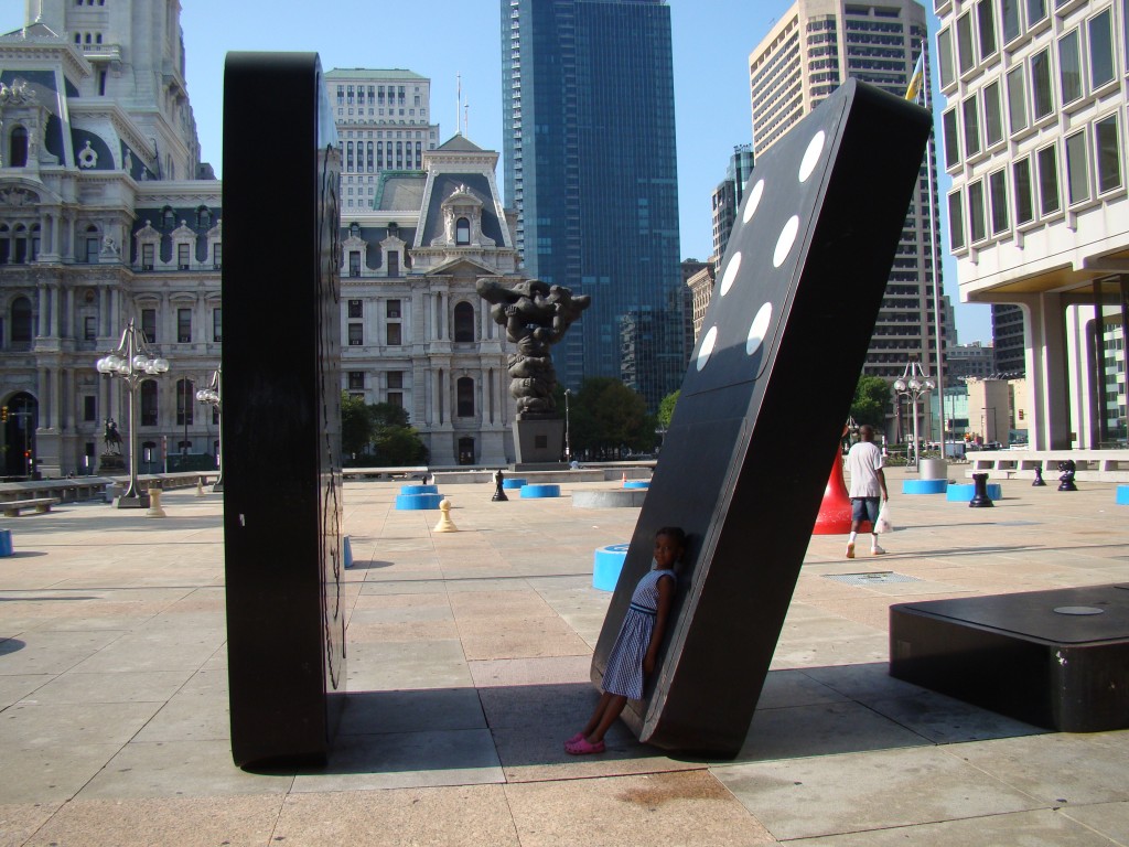 Dominoes at Board Game Art Park Philadelphia PA