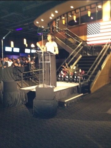 Michelle Obama at Chelsea Piers - Obama Biden 2012 Campaign
