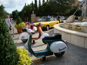 Vespas at Loew's Portofino Bay Hotel, Orlando, Florida 