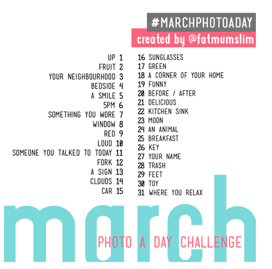 March Photo a Day Challenge