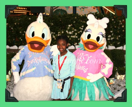 Donald And Daisy Duck in Disney World