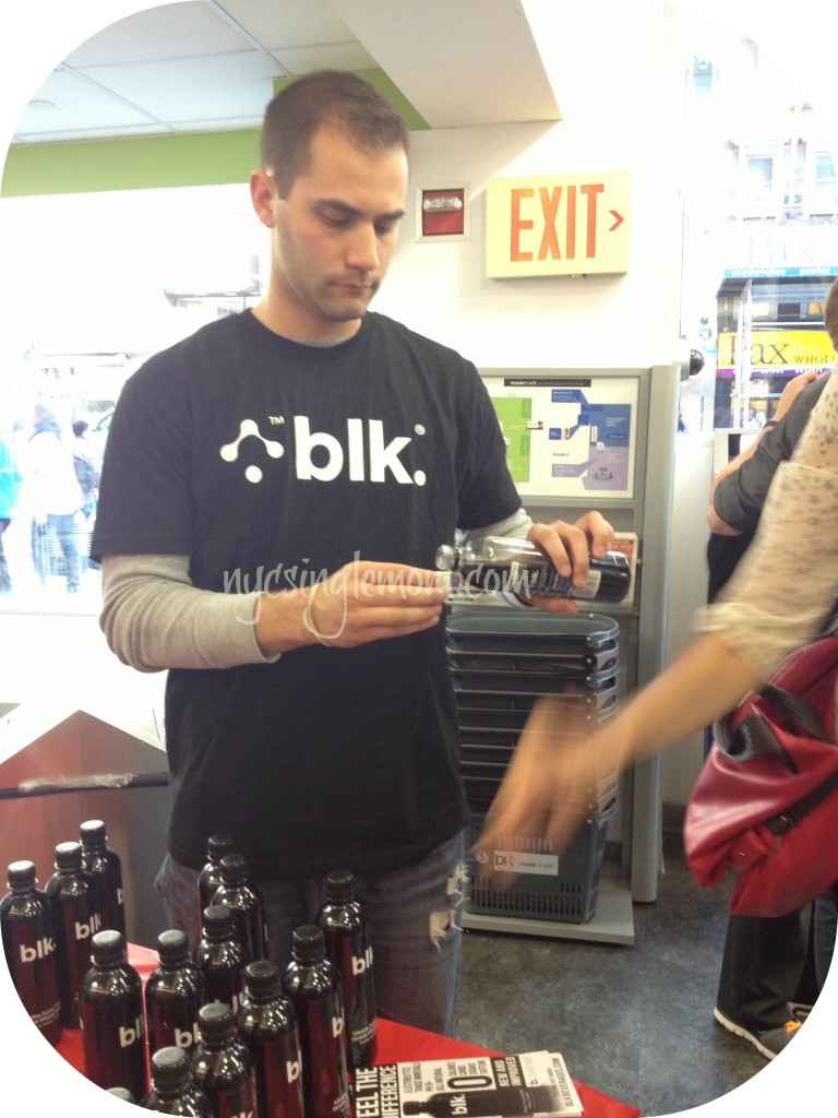 BLK Water Sample Tasting at Duane Reade Herald Square with Jersey Housewives Jacqueline Laurita and Caroline Manzo collective bias, nycsinglemom, Duane Reade locations, Duane Reade Bloggers, Housewives of New Jersey, Blackwater drink from Chris and Albie Manzo, stoopid housewives, Bravo TV, reality wives, blk water suit, Teresa Guidice