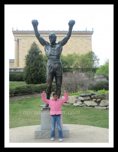 mini rocky statue
