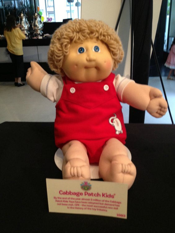 brown curly haired cabbage patch doll