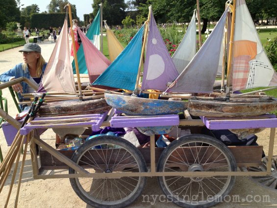 Sail Boats in Jardin des Tuileries Paris, Paris activities for kids, Activities for kids in Paris