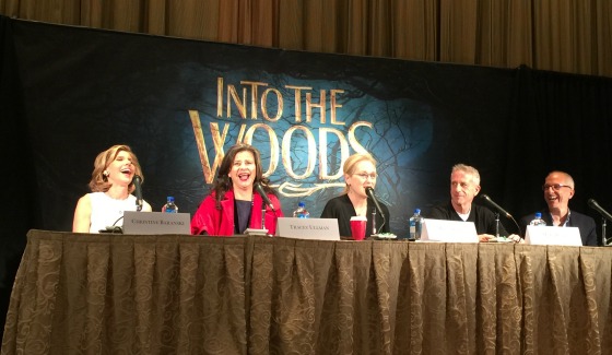 Meryl Streep, Christine Baranski, Tracey Ullman, images Into the woods cast, #intothewoods