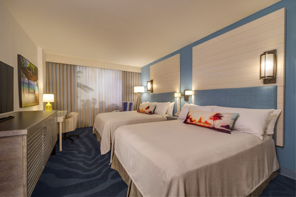 Guests can now book reservations at Loews Sapphire Falls Resort for stays beginning July 14, 2016. Built around a lush, tropical lagoon and towering waterfall, the new, 1,000-room Caribbean-themed hideaway is the fifth hotel at Universal Orlando and will bring the number of on-site hotel rooms to 5,200. Images shown are conceptual representations, details are subject to change.   © Universal Orlando Resort, 2015.