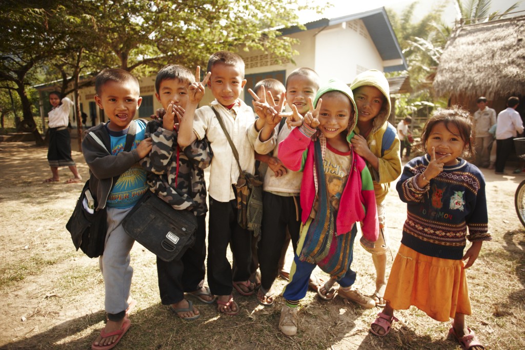 Pencils of Promise December 2009 Photoshoot, Laos . Credit: Nick Onken