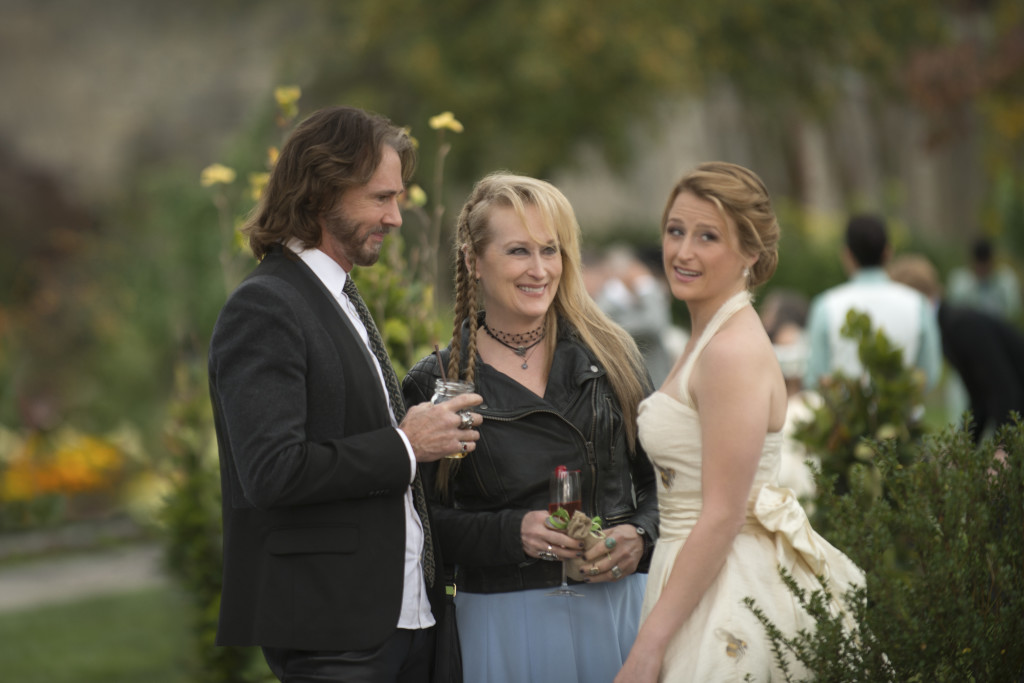Greg (Rick Springfield), Ricki (Meryl Streep) and Julie (Mamie Gummer) in TriStar Pictures' RICKI AND THE FLASH.