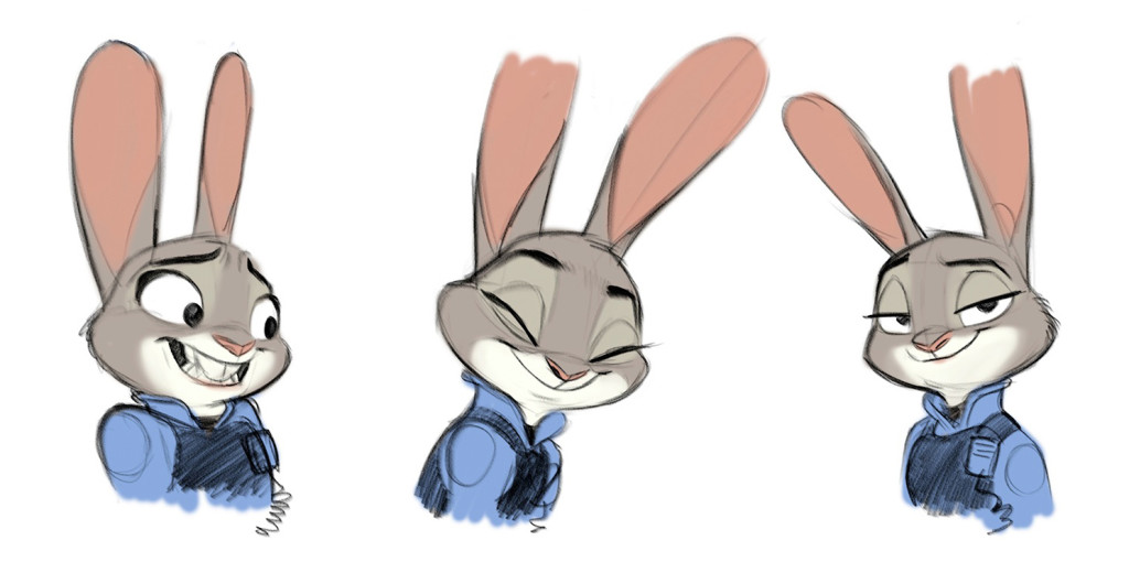 ZOOTOPIA – Character Concept Art of Judy Hopps by Cory Loftis (Character Design Supervisor). ©2015 Disney. All Rights Reserved.