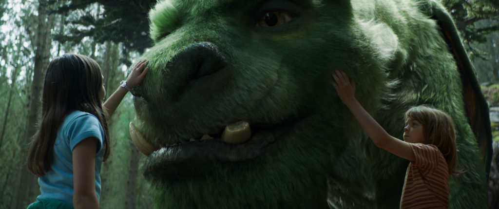 Oakes Fegley is Pete and Oona Laurence is Natalie in Disney's PETE'S DRAGON, the story of a boy named Pete and his best friend Elliot, who just happens to be a dragon.