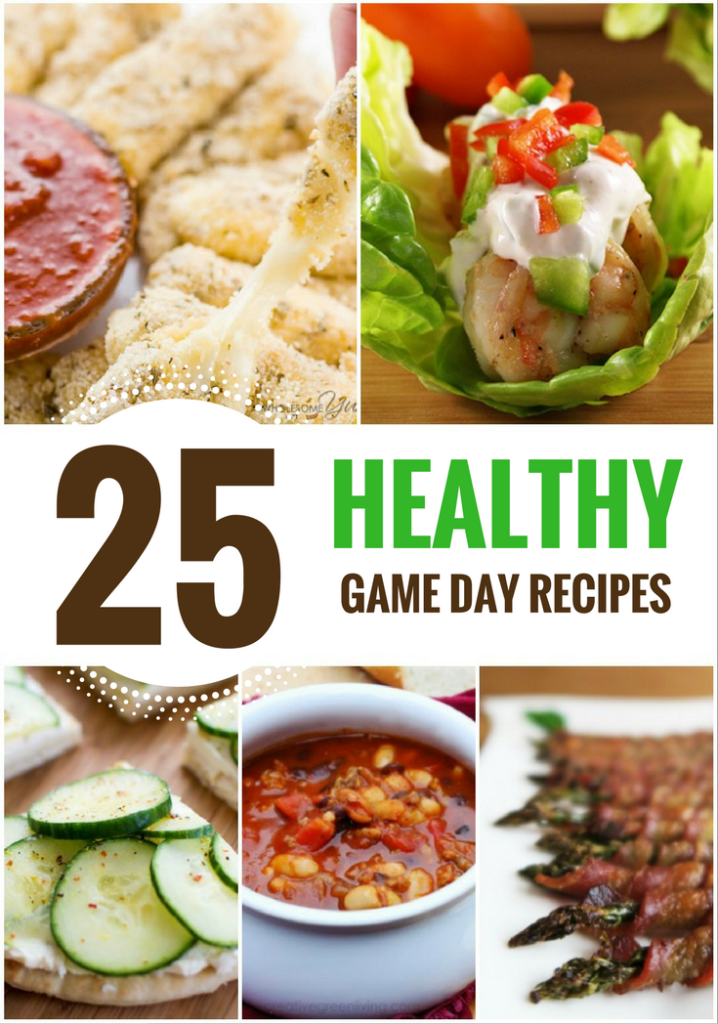 25 Healthy Game Day Recipes Collage