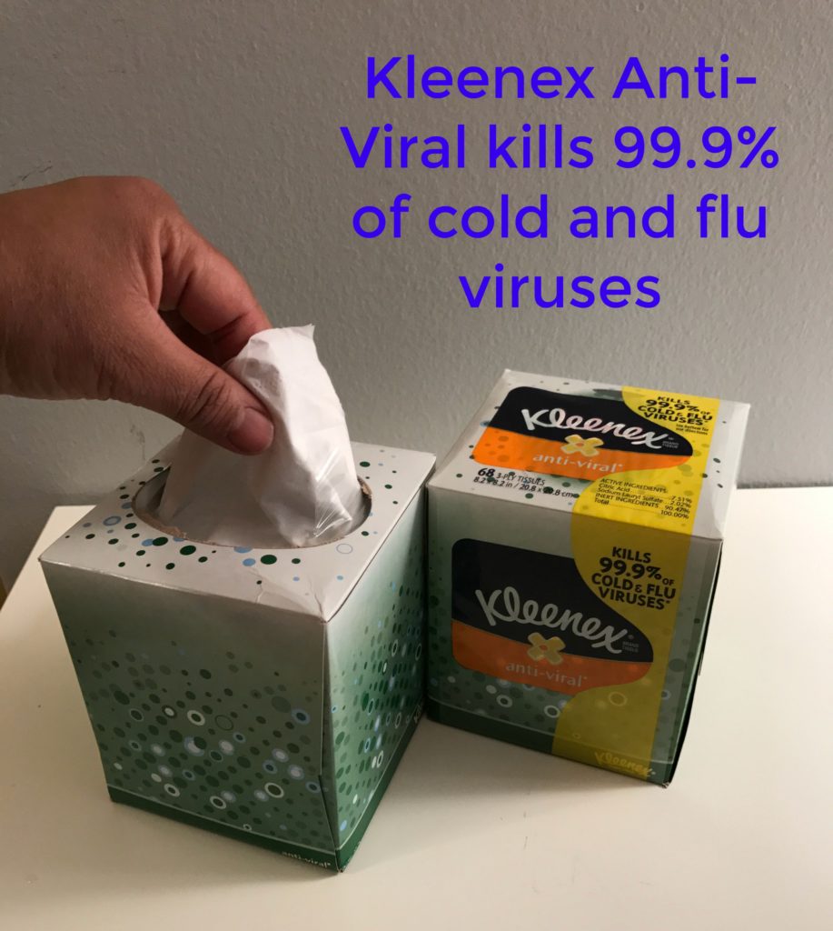 "Kleenex Anti Viral Tissues"
