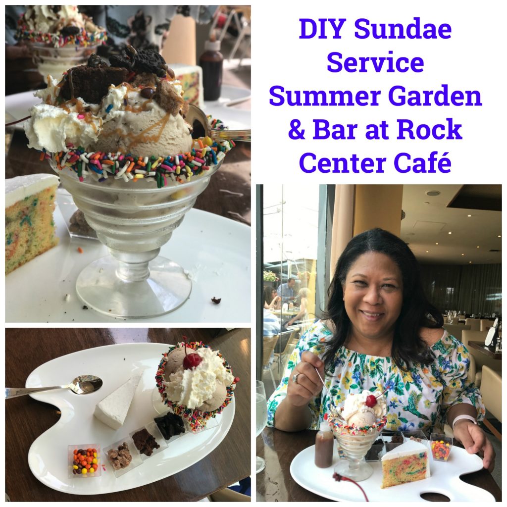 "Rock Center Cafe, DIY Sundae Service Summer Garden and Bar at Rock Center Cafe"
