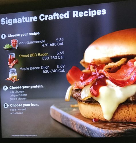 "mcdonalds signature crafted recipes"