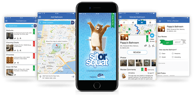 "Charmin Sit or Squat app)