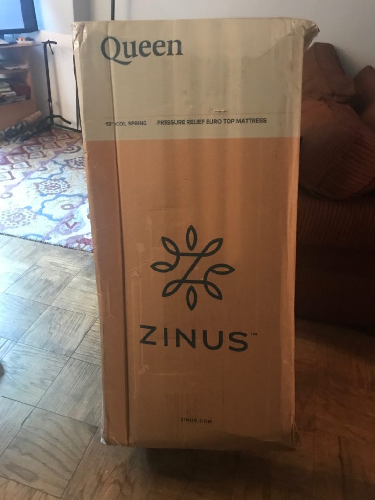 "mattress in a box, Zinus"