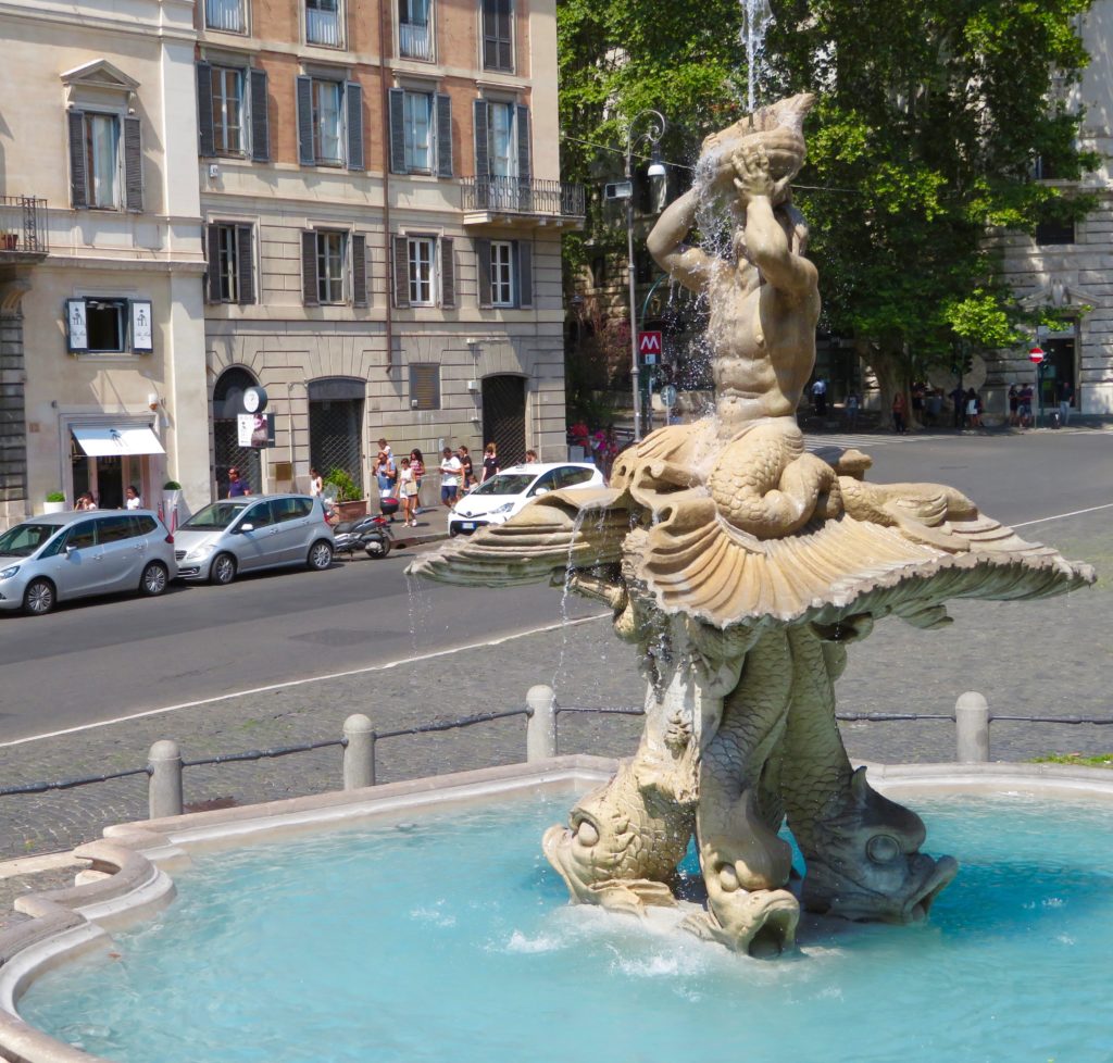 TRITON FOUNTAIN, PIAZZA BARBERINI 