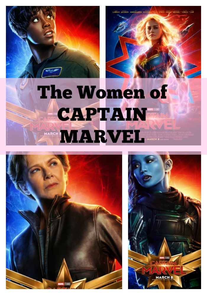 "CAPTAIN MARVEL, Brie Larsen, Annette Benning, Lashana Lynch, Gemma Chan"