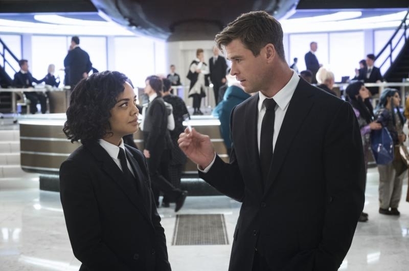 "Men In Black International, Tessa Thompson, Chris Hemsworth"