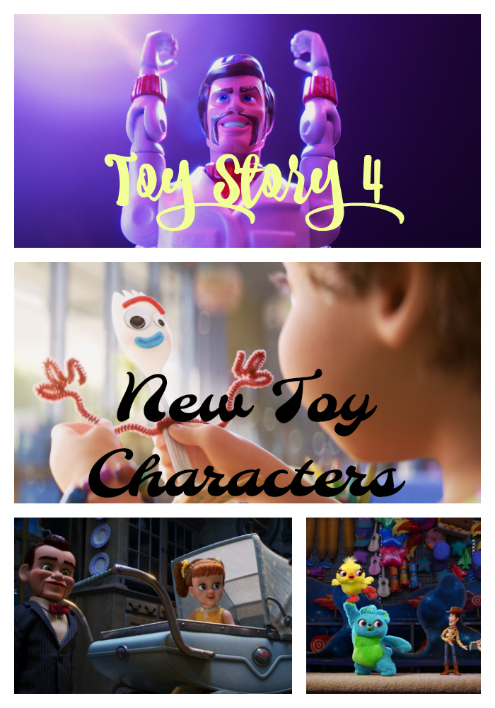 "Toy Story 4 New Toys, Duke Caboom, Forky, Gabby Gabby"