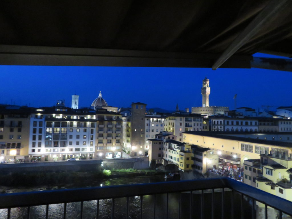 "Florence at Night, Ponte Vecchio, airbnb"